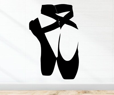 Ballerina Wandsticker Kunst Aufkleber Mädchen Schlafzimmer Ballett Tanzen Spitzenschuhe