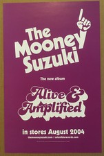 MOONEY SUZUKI Rare 2004 PROMO POSTER of Alive & Amplified CD MINT USA 11x17