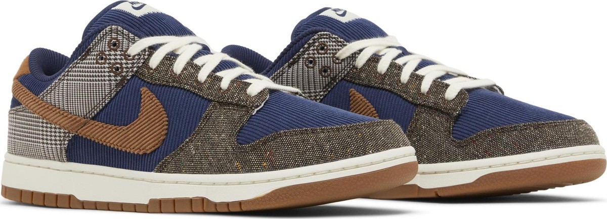 FQ8746-410] Mens Nike Dunk Low 'Tweed Midnight Navy Corduroy