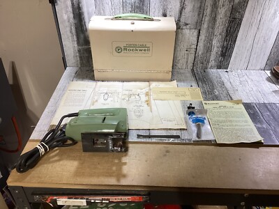 Vintage Rockwell Porter Cable Model 60 Jig Saw w/ Original Metal Case (SC)