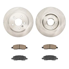 Rear Disc Brake Rotors Brake Pads Fit For 2006-2011 Cadillac DTS Buick Lucerne