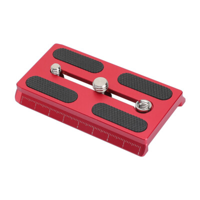 CAMVATE Aluminum Manfrotto Slide-in Camera QR Plate With 1/4'' & 3/8'' Threads