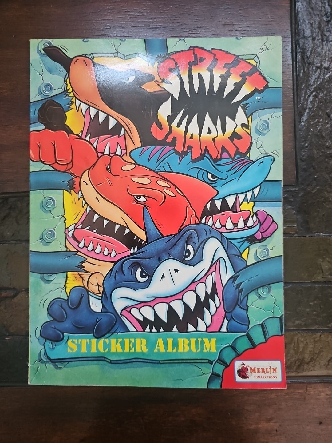 Street Sharks Sticker Album Incomplete