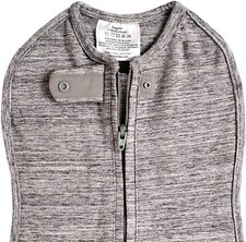 Woombie Original Nursery Swaddling Blanket-3-6mths-heathered grey-New In Box-B2