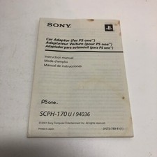 Playstation PS One Car Adapter Instruction Manual SCPH-170 U / 94036 PSONE PS1