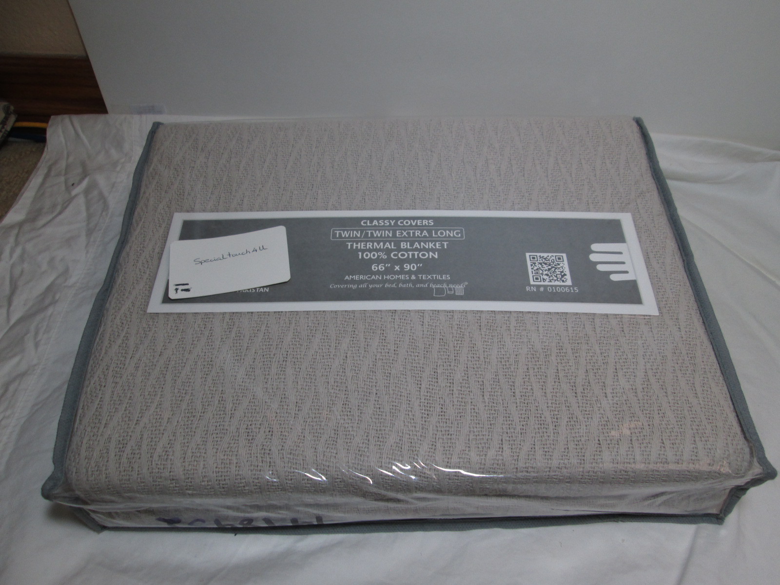 American Home u0026amp; Textiled Classy Cover Twin/Twin Ex-Long Thermal Blanket  Lt Beige | eBay
