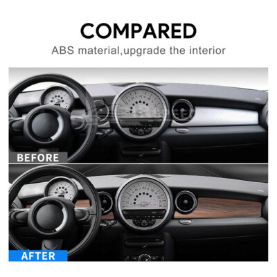 For Mini R55 R56 R57 2009-13 Dashboard Panel Decorative Cover Trim