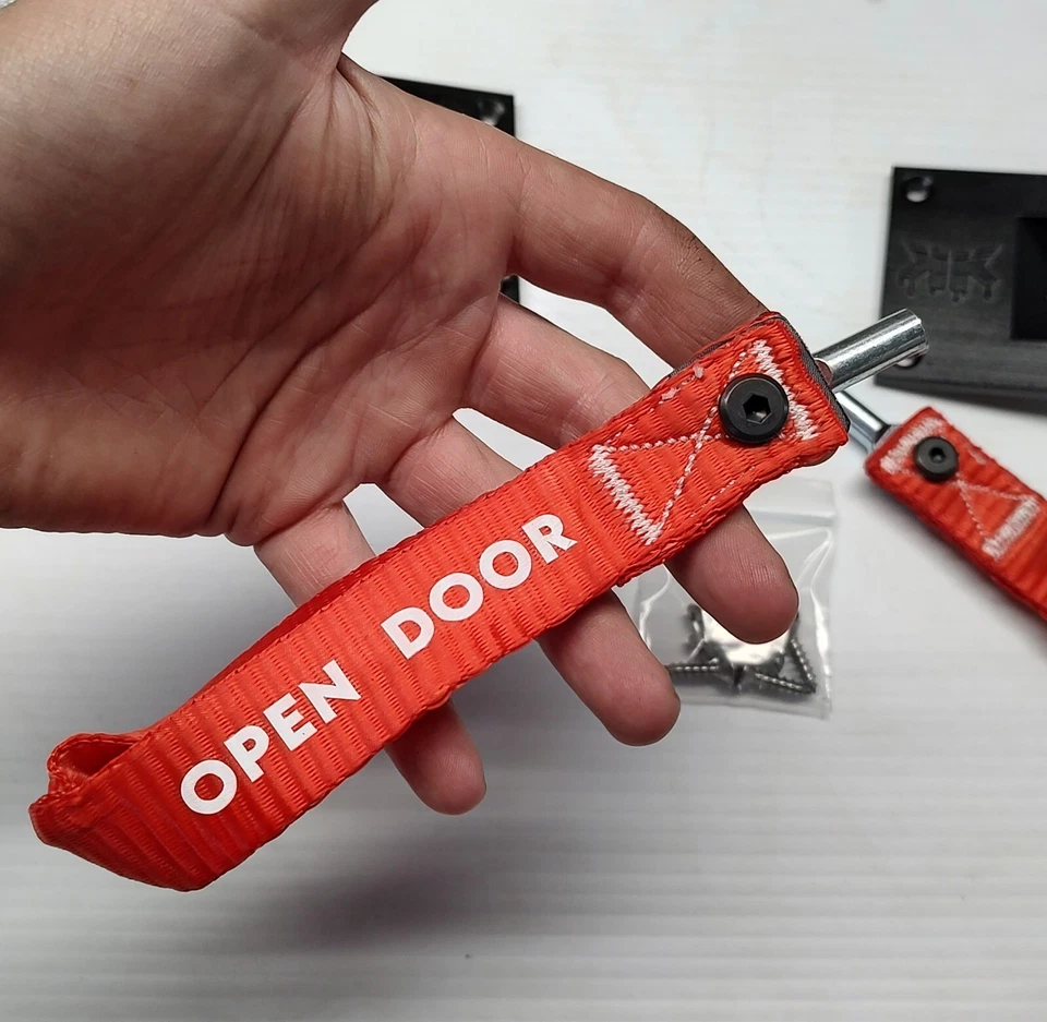 Track / Race Car Door Cable Release Pull Straps, Universal Design, Drift Car - Image 3 of 4