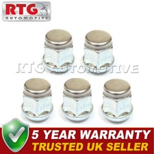 5x Wheel Nuts For Honda Civic all models exc Type R 2017 On Alloy Wheels Silver