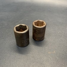 Proto 1/2" Drive 3/4" Impact Socket #7424H - Made in the USA Lot Of 2