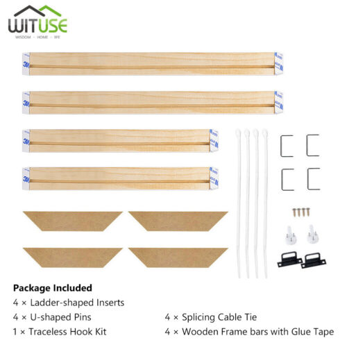 SOLID WOOD CANVAS STRETCHER BARS FRAMES STRIPS KIT DIY FOR OIL PAINTING WALL ART - Picture 3 of 74