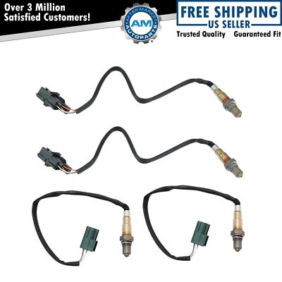 4 Piece O2 02 Oxygen Sensor Direct Fit Upstream & Downstream Kit for Nissan