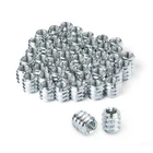 POWERTEC 50 Pcs 1/4”-20 Threaded Inserts for Wood | Nut inserts Wood Inserts ...