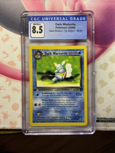 Pokémon TCG Dark Wartortle 2000 Team Rocket First Edition 46/82 - Afbeelding 1 van 2