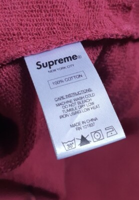 SS16 Supreme Burroughs burgundy Hooded Sweatshirt size M SS16 Supreme Burroughs burgundy Hooded Sweatshirt size M