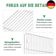 TeamFar Backform Mit Kühlgitter Set (2er) – Edelstahl, Gewellter Boden, 22.9 X 17.8 X 2.5 Cm, Ofenfest