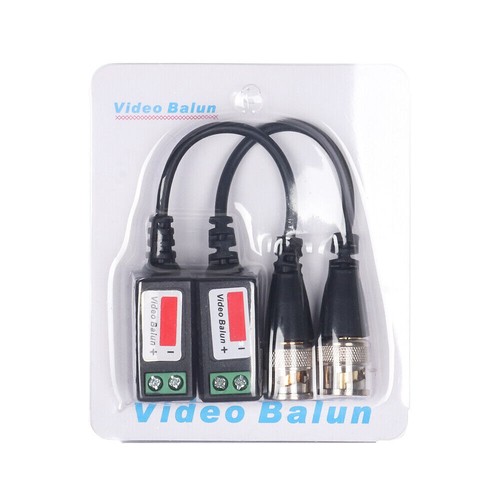 4 Pcs CCTV Camera Passive Video Balun BNC Connector Coaxial Cable Adapter USA - Imagen 11 de 11