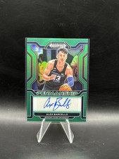 2022 Panini Prizm Draft Picks CP-ABA Alex Barcello College Penmanship Green