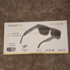 Wegasonic AI Smart Glasses XK ONE PRO - 3 Sets of Lenses - T235