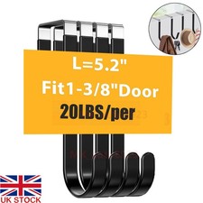 4 Pack Over The Door Hook Single Hooks Hanger Storage for Hanging Towel Coat