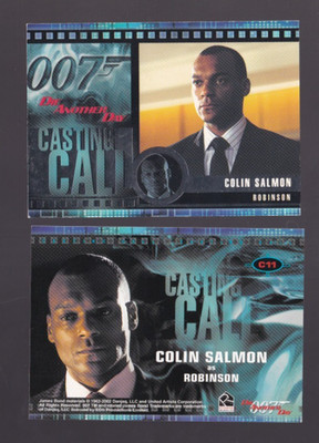 James Bond Die Another Day 2002 Casting Call Card 11 Colin Salmon as Robinson