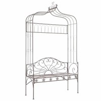 Gartenbank Eisen Antik Braun 122 Cm Sitzbank Balkon Terrasse
