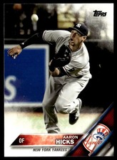 2016 Topps Update Aaron Hicks New York Yankees #US102