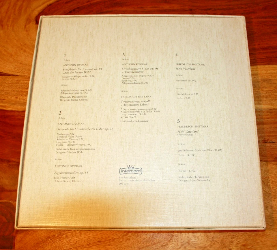 Dvořák / Smetana-5 x Vinyl, LP, Compilation- Box Set Intercord – 29330-8-VG+ VG+ - Bild 2 von 2