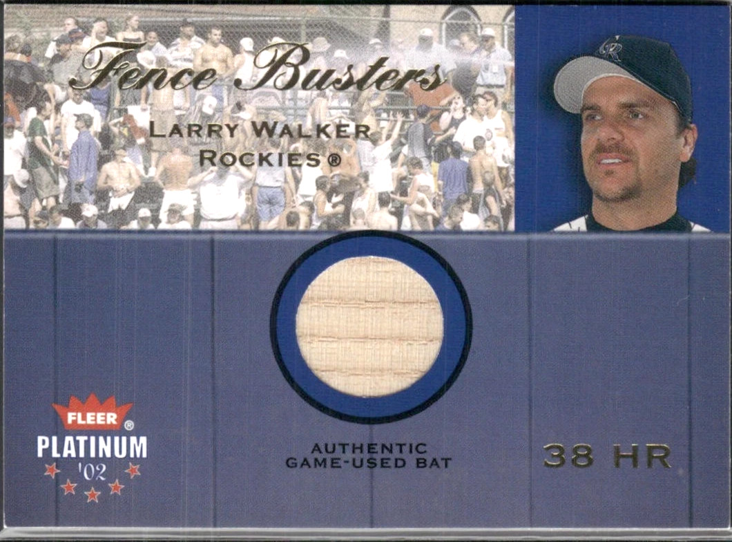 2002 Fleer Platinum Larry Walker Fence Busters ROCKIES NMMT FREE SHIPPING