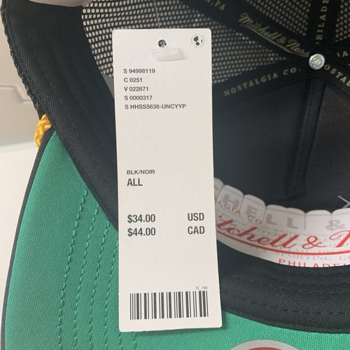 Mitchell & Ness UNC North Carolina Tar Heels Golf Leaf Trucker Snapback Hat OSFM - Picture 8 of 9