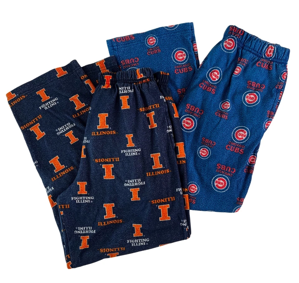 Paquete de 2 pantalones deportivos para dormir de lana para niños L 10/12 Foto 2 de 4