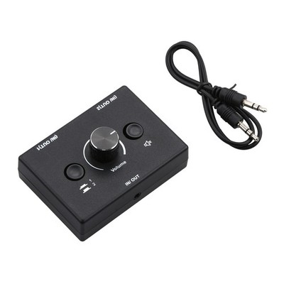2 Way Bi-Directional Audio Switcher 3.5mm Two Way Switch 2 in 1 out /1 in 2 out
