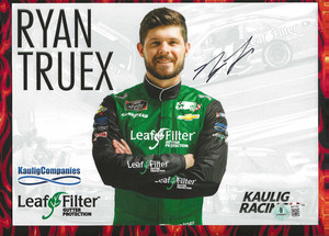 NASCAR 2009 2010 Champion ~ Ryan Truex ~ Signed 2-Sided 8x11 Hero Photo Card BAS