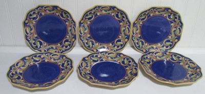 Pfaltzgraff  Villa Della Luna   8''  Lunch Salad Plates  Set of 6