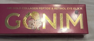 GONIM 24K Gold Collagen Retinol Eye Elixir Hydrating for Under Eye Exp 7/28