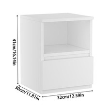 Modern Bedside Table 1 2 3 Drawer Cabinet Bedroom Storage Furniture Nightstand
