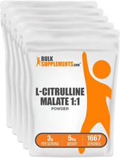 Bulksupplements L-Citrulline Malate 1:1 Powder - Citrulline Supplement, Amino Ac