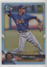 2018 Bowman Draft Chrome Sky Blue Refractor 156/402 Andres Gimenez #BDC-136 0c6