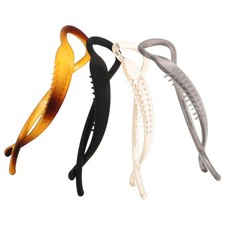 4 Pcs Convenient Ponytail Clips Curly Hair Accessories for Women