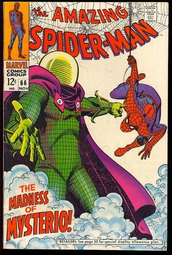 Amazing Spider-Man #66 Nice Silver Age Superhero Marvel Comic 1968 FN-
