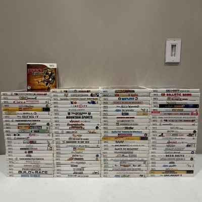 Wii game bundle lot! 100 Unique titles! Call of duty, star wars, dance, sports 1