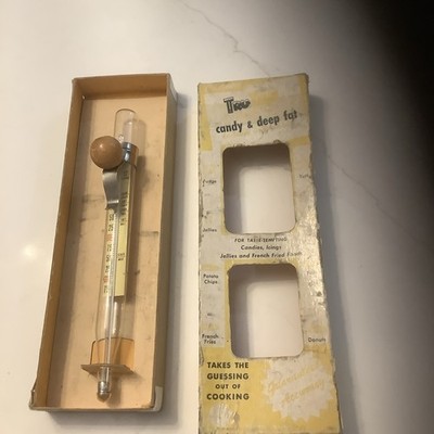  Vintage Chaney TruTemp Cooking Thermometers in original box