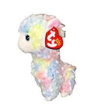 TY Beanie Baby - LOLA the Rainbow Llama (6 inch) - MWMTs Stuffed Animal Toy