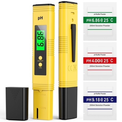 2025 All-New pH Meter for Water - High Accuracy Digital Yellow, Yellow