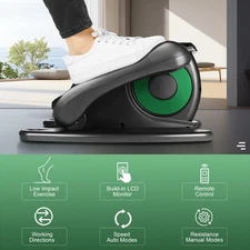 Electric Foot Pedal Exerciser Elliptical Machine Bike Trainer Cardio for Adults~