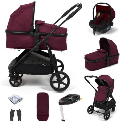 Baby Reisesystem Kinderwagen und ISOFIX Basis Autositz Set 7 Stück Paket NEU UK
