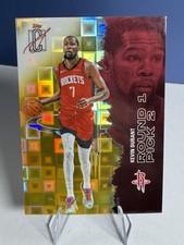 2025-26 Topps Signature Class #57 Kevin Durant Chrome Pandora Yellow Refractors