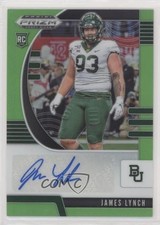 2020 Panini Prizm Draft Picks Rookies Neon Green /125 James Lynch #265 Auto 02ih