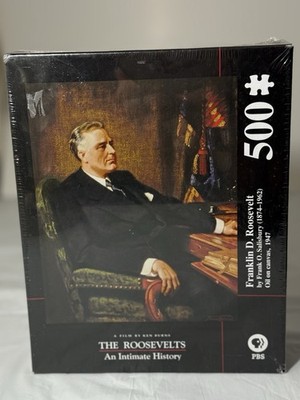 Franklin D Roosevelt 500 Piece Puzzle PBS The Roosevelts Ken Burns Sealed