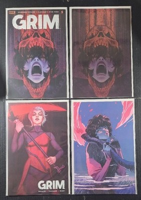 Grim #5 Cover A B C PLUS FOC Reveal Boom Studios 2022 lot of 4